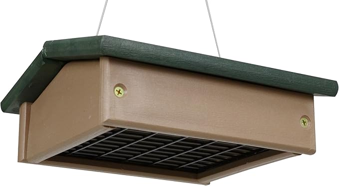 Songbird Essentials Upside Down Suet Feeder-Driftwood