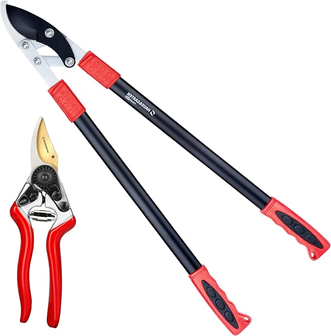 Haus & Garten PrecisionPRO Titanium Bypass Pruning Shears and PowerPRO Compound Action Bypass Loppers
