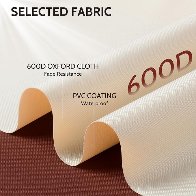 COSFLY Outdoor Furniture Covers Waterproof for Sofa, Patio 3-Seater Sofa Covers for Outside Heavy Duty Fits up to 80W x 33D x 32H inches Brown