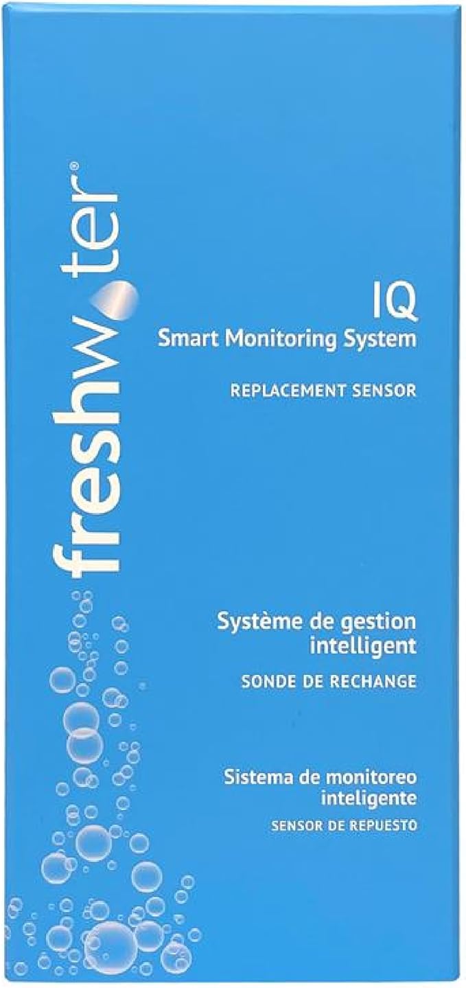 FreshWater Smart Monitoring Sensor - Smart Water Monitor for Spas & Hot Tubs - Smart Monitoring Sensor for Salt Systems - Sensor with Hourly Water Testing to Help Maintain Clean, Natural-Feeling Water