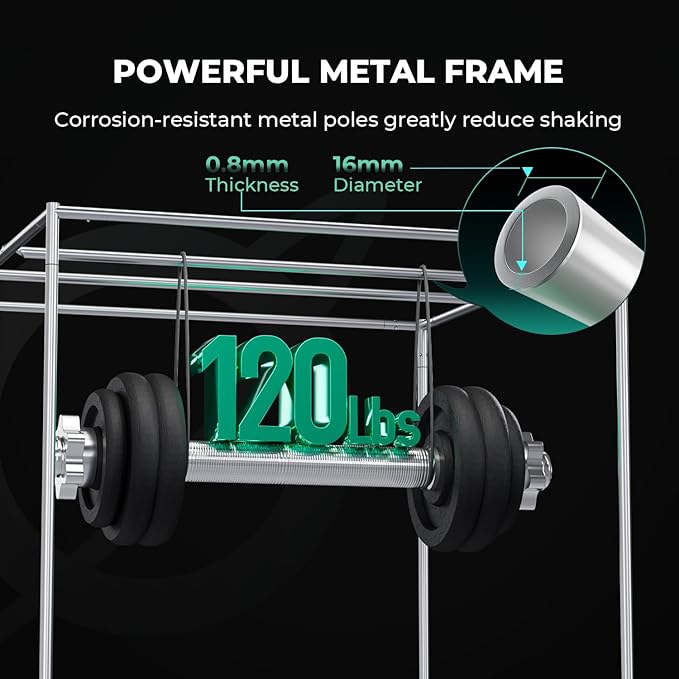 MARS HYDRO 2x2x5 Grow Tent Pro, 24"x24"x63" 2000D Thickened Polyester Canvas & High Reflective Mylar, Larger Observation Window, Controller & Socket Hanger,for TS600/FC1500/TS1000 Indoor Plant Growing