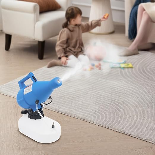 Electric Portable Fogger, 1200W Handheld Sprayer Machine 1.19Gal, Mains‑Powered Atomizer for Gardening Enthusiasts Farmers Maintenance Professionals