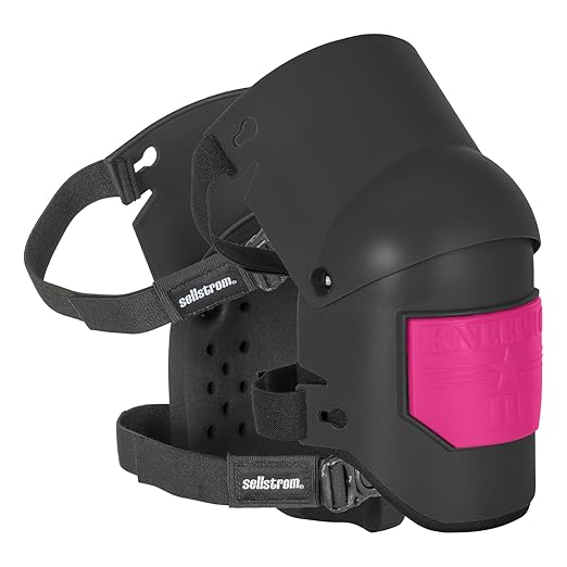 Sellstrom Ultra Flex KneePro Professional Knee Pads for Men & Women with Thick Foam Cushioning & Heavy Duty Hard Outer Shell - Adjustable Straps with Quick-Clips & Ergonomic Metal Hinges - for Construction Work, Gardening, Roofing, Flooring