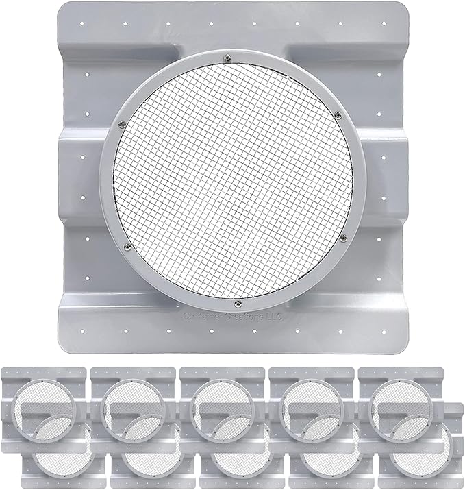AdaptAIR Roof Turbine Vent (10 Pack) 12 inch Roof Vent Adapter - Designed for Conex Container, Shipping Container House, Fits Whirlybird Roof Vent and Solar Roof Vent Fan by Container Creations