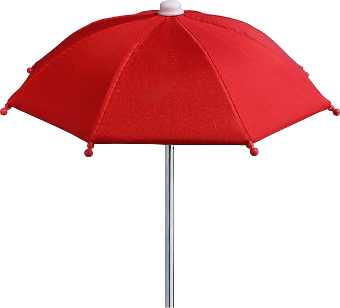 Replacement Mini Umbrella for COZYNUT Squirrel Feeder Picnic Table (Red)