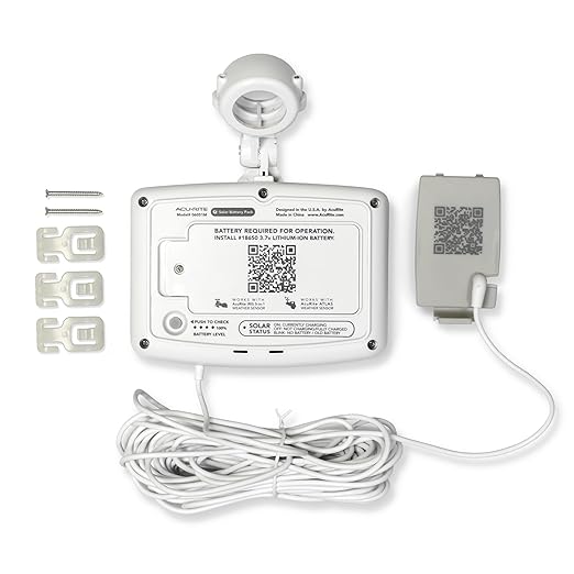 Solar Power Pack for AcuRite Optimus, Atlas and AcuRite Iris Weather Sensors