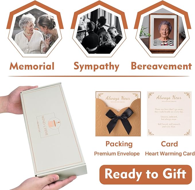 AMBOBE Memorial Sympathy Gifts for Loss of Mom, 32" Memorial Wind Chimes for Loss of Mother Sympathy Gift, Bereavement Gift for Loss of Mother, Windchimes in Memory of Mom Gifts