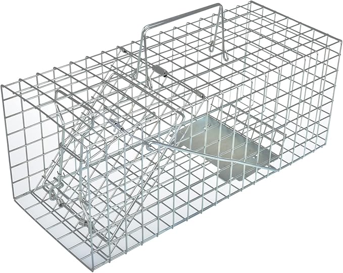 Humane Squirrel Trap Heavy Duty Live Animal Cage Trap (Not for Large Animals)