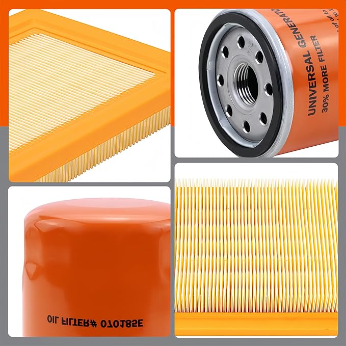 6484 Maintenance Kit Fit for Generac 12-18kW Standby Generators 760-990cc Engine Scheduled Maintenance Kit Include 0J8478S Air Filter, 070185E Oil Filter