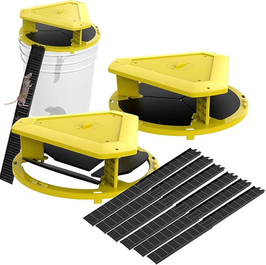 Mouse Trap Bucket-Mouse Traps Auto-Reset,Humane Rat Trap（2 Pack） | Indoor for Home-Multi-Catch,5 Gallon Bucket Compatible