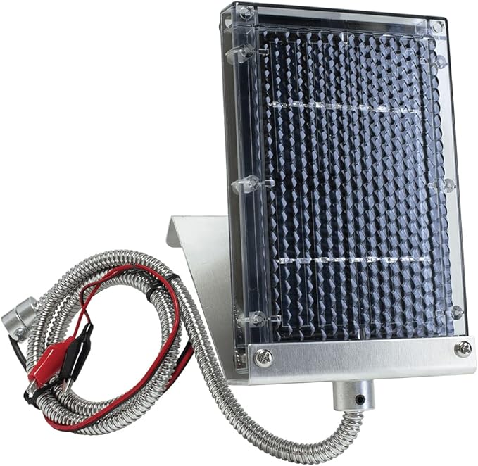 Wildgame Innovations Outdoor Hunting Power Deer Feeder Battery Charger Edrenaline Solar Panel