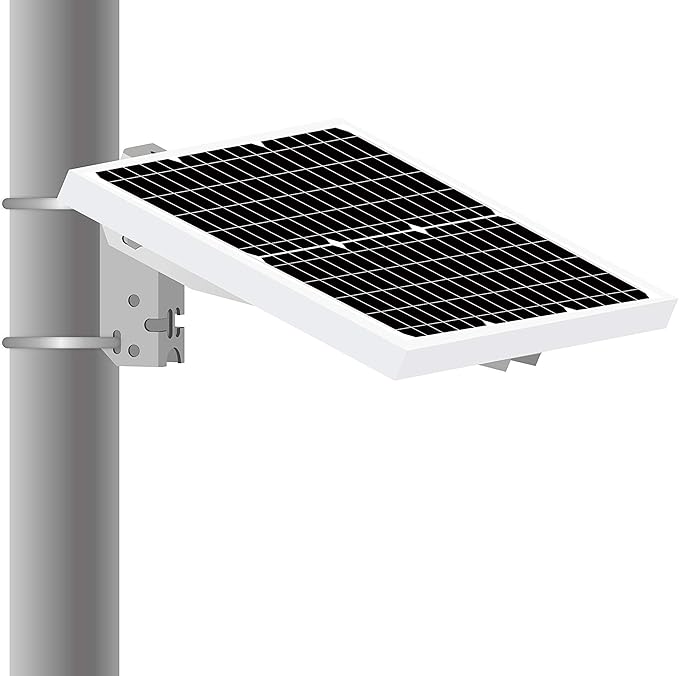Newpowa Universal Angle Adjustable Mounting Bracket Single Arm Pole, Wall and Ground Mounts Up to 35W Solar Panel