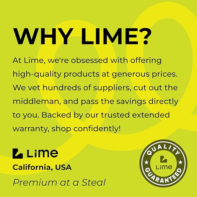 LIME 2 Way Hose Splitter Heavy Duty - Metal Y Garden Hose Splitter with Shutoff Valves, Brass Outdoor Faucet Adapter for Spigot, 3/4 Inch GHT Water Hose Connector
