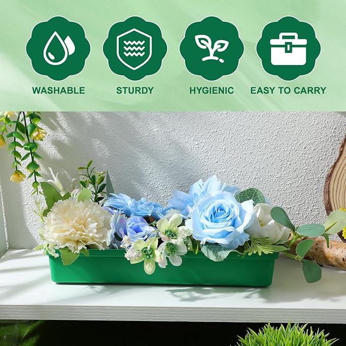 BESPORTBLE 20Pcs Floral Foam Trays for Flower Arrangement Wedding Supplies Reusable Flower Mud Holders Minimalist Plastic Tray for Stylish Event Displays