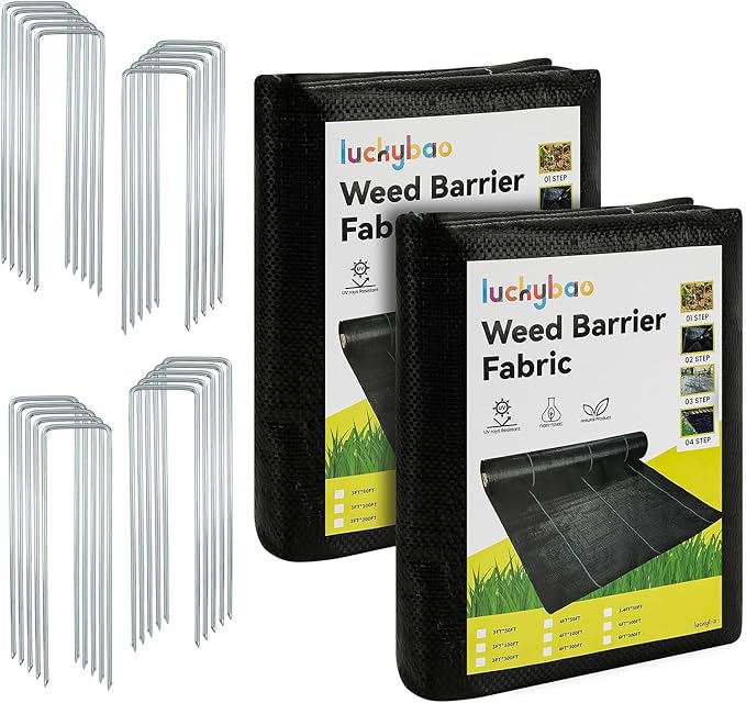 3ft*100ft Landscape Fabric,Weed Barrier Fabric,3.2oz Heavy Duty Weed Blocker Fabric,Weed Contorl for Underlayment,Gardening Weed Mat-Durable,Easy Installation