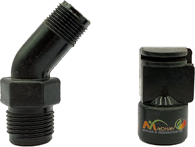 Solar Panel Cleaning Sprinkler, Nylon Material, UV Protection, Made by Nylon Material | 180 Degree | Size -1/2'' Thread | Spray Range 4 Feet Diameter | Set of 10 Pcs