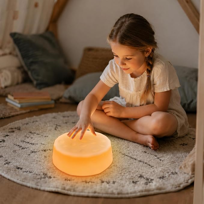 Light Up Stepping Stones for Kids Ages 3+ – LED Balance Stepping Stones with Step Activated Lights for Sensory Play, Obstacle Course, Indoor Outdoor Active Play (4 Pack)