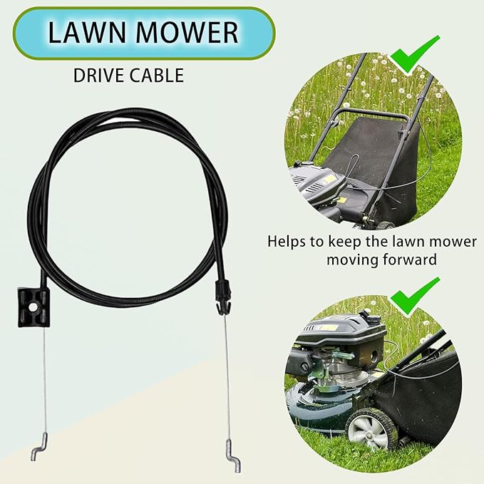 104-8677 Brake Cable, for Toro 20001 20003 20005 20007 20008 20009 20012 20016 20019 Replaces 1048677 290-935 Lawn Mower Brake Cable