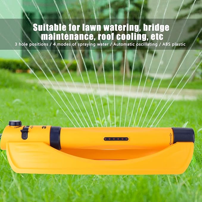 Lawn Sprinkler Garden Oscillating Sprinkler, Automatic Water Sprinkler Watering Irrigation Tool for Home Garden Lawn