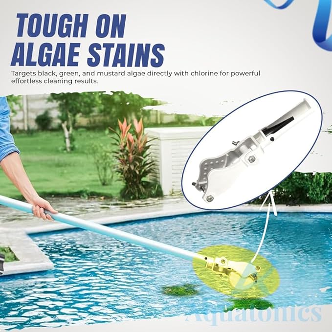 Heavy Duty Pool Tablet Holder – ABS and Stainless Steel Construction, EZ Clip Handle, Adjustable Wing Screw – Replaces 542068, Fits 3 Inch Tablets for Cleaning Stains with Telescopic Pole