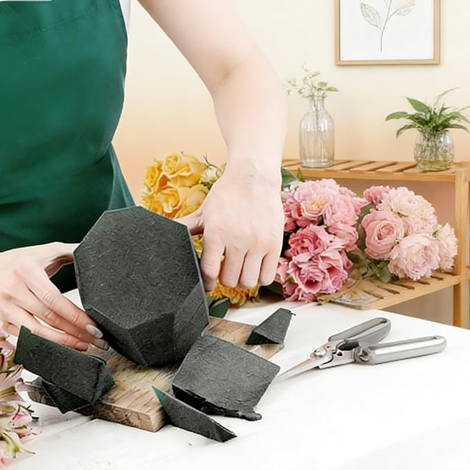 Reusable Floral Foam Blocks for Artificial Flower Arrangements, Weather Resistant, 8 Pieces, 9x3x3 Inch, for Outdoor Wedding Home Decor (8, 9 x 3 x 3'')