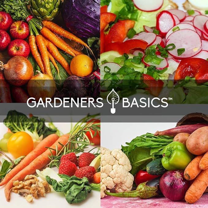 Gardeners Basics Winter, Fall, and Spring Vegetable Seeds for Planting | Cool Weather Crops | 8 Varieties: Sugar Snap Pea, Carrot, Beet, Radish, Lettuce, Broccoli, Kale, Cabbage