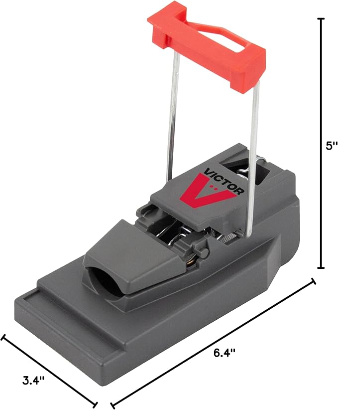 Victor M123SSR Quick-Kill Easy Set Mouse Trap, 6 Reusable Victor Mouse Traps