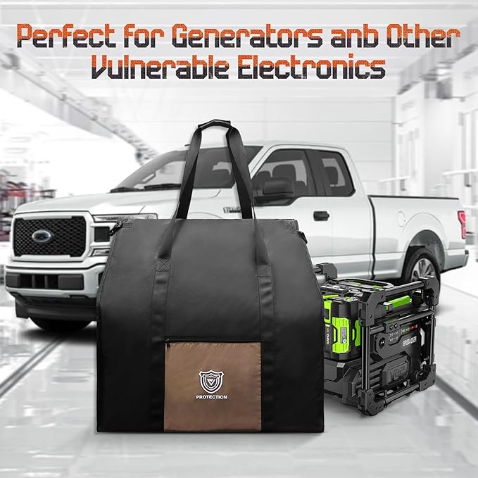 Faraday Bags 30“x24”x24“(283 Liters Capacity) for Large Generators & Electronics,Military-Grade XXL EMF & RF Signal Shielding Cover for Computers Towers,Anti-Hacking,Privacy Protection (Waterproof)