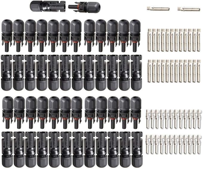 25Pairs / 50PCS Solar Connectors - Male & Female IP67 Waterproof Connector (25 Pairs Solar connectors)