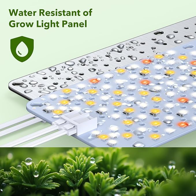 SDOVUERC Full Spectrum 768 LEDs Grow Lights, Plant Grow Lights for Indoor Plants with Daisy Chain Function, Sunlike Spectrum,4/8/12/16/20H Timer for Seed Starting(Pack4)