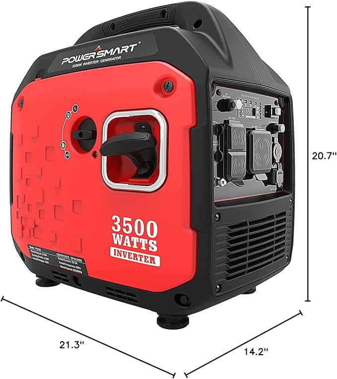 PowerSmart 3600-Watt Portable Inverter Generator, Quiet Technology, RV Ready 30A Outlet, Camping, Home use
