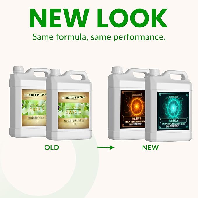 Humboldts Secret Base A & B Liquid Hydroponic Fertilizer | Complete Hydroponic Nutrients for Indoor and Outdoor Plants | Supports Healthy Vegetative Growth and Flowering Stage | 1 Gallon