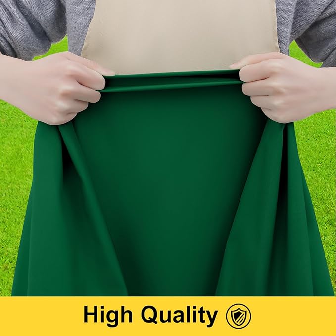 Smiry Picnic Table Cover with Bench Covers, Waterproof Elastic Fitted Polyester Tablecloths for 6 Ft Rectangle Tables, Washable Windproof Tablecloth for Camping, Outdoor (Emerald Green, 30x72 Inches)