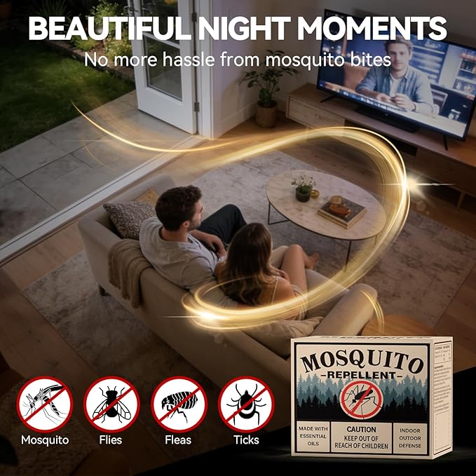 Mosquito Repellent 36 Balls – Mosquito Repellent Outdoor Patio & Indoor, Natural Mosquito Deterrent for Yard, Patio, Camping & Travel