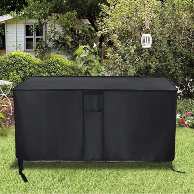 Patio Deck Box Cover,Outdoor Storage Deck Boxes, Waterproof Outdoor Storage Box Cover Furniture Covers - 57 x 32 x 31 Inch
