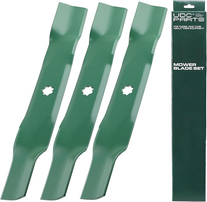 UDC Parts GY20852 Mower Blades 48 Inch Replacement for John Deere D140 E140 S140 Z355E GX21786 GX21784 S170 E170 LA130 LA145 D160 S160 E160 E150 GX21785 AM137757 AM141035 / High Lift Mulching 3 Pack