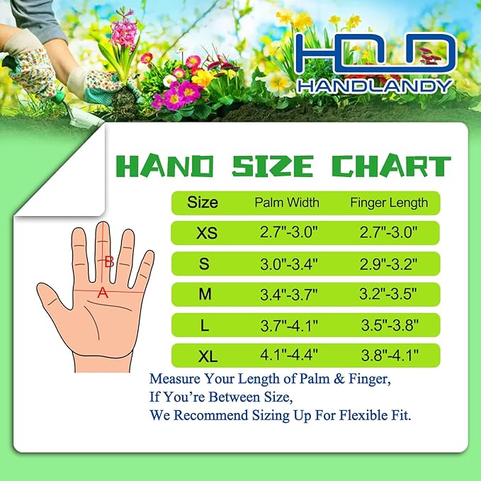 HANDLANDY Rose Pruning Gloves for Men & Women, Long Thorn Proof Gardening Gloves, Breathable Pigskin Leather Gauntlet, Best Garden Gifts & Tools for Gardener