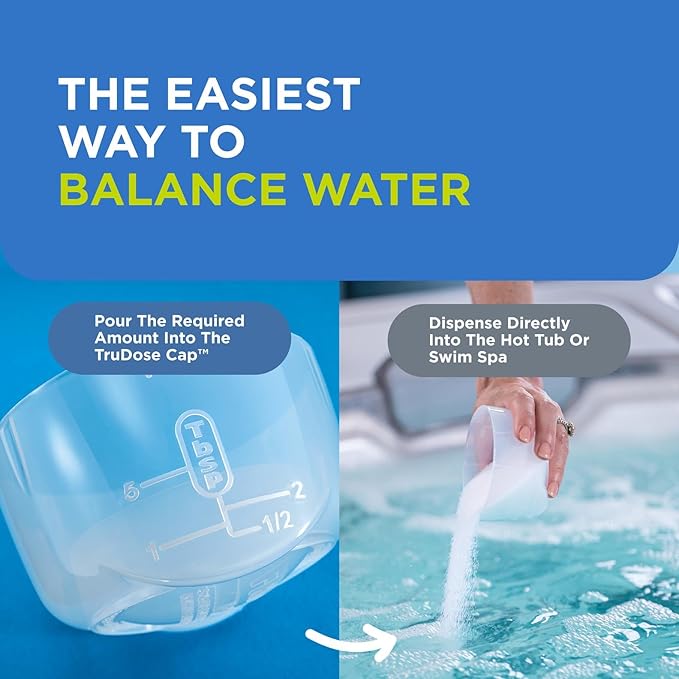 FROG JumpH pH Increaser for Hot Tubs and Swim Spas - 2 lb Bottle with TruDose Measuring Cap for Easy Maintenance & Balancing - 1 Pack