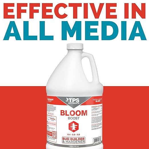 Bloom Bud Builder & Flower Hardener Plant Nutrient and Supplement, Triggers Fast Flowering by TPS Nutrients, 1 Gallon