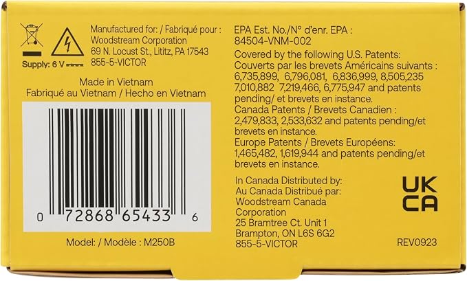Victor Electronic Mouse Trap Humane Mouse Traps Indoor for Home - M250B - No Touch Electric Mouse Traps for Home (Pack of 4)