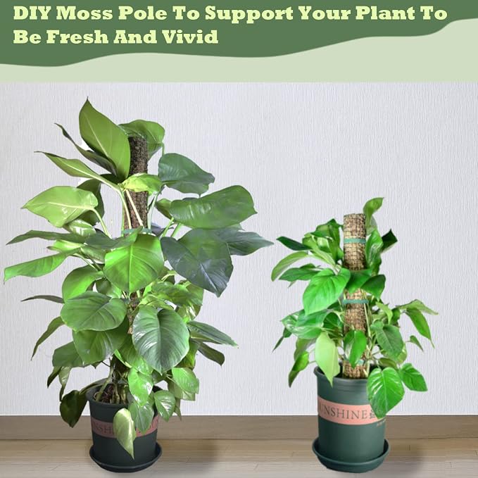 Moss Pole DIY Kit, 26.3ft Metal Moss Pole for Plants Monstera, 8Pcs 8.3in×3.3ft Steel Wire Mesh with Plier, Cable Zip Ties, Max Make 13Pcs 24" Plant Poles(26.3ft Wire Mesh with Plier)