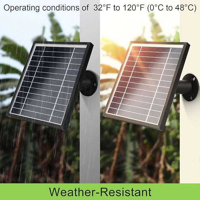 3 Pack Solar Panel Charger Compatible with Arlo Pro 5S 2K/Pro 4/3/Ultra 2/Ultra/Go 2,with 11.5ft Waterproof Magnetic Charging Cable,360° Adjustable Mount(NOT for Arlo Essential)-Black
