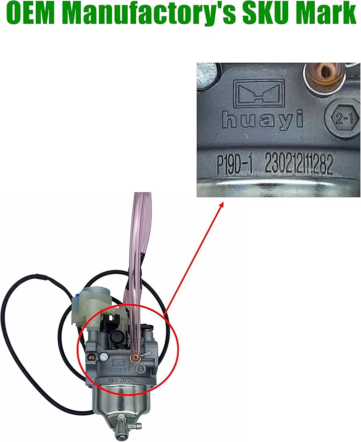 YAMAKATO Huayi P19D-1 Inverter Carburetor for Predator 3500 KG205 63584 Kipor Ig3000 Kge3000ti Kge3500ti Generator Carb