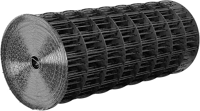 VEVOR Hardware Cloth 36 in x 25 ft, 2 x 3 in Mesh 16 Gauge Galvanized Wire Mesh Roll, Weather-Resistant Vinyl Coated Chicken Wire Fencing, Heavy Duty Welded Garden Plant Fencing for Rabbit Cage Snake