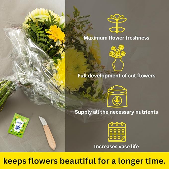 Chrysal Flower Boost – Clear Flower Food Packets for Flower Arrangements & Bouquets – Floral Supplies for Fresh Flowers – Fresh Flower Arrangements Supplies (5g - 800 Ct)