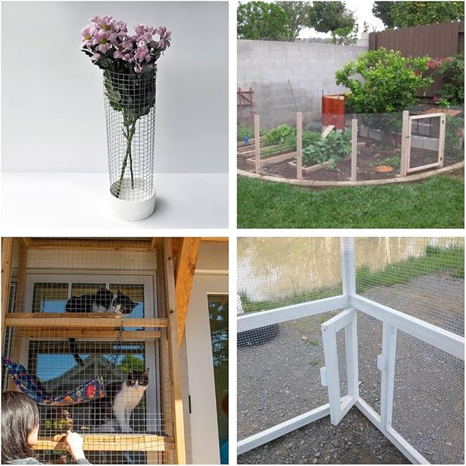 Hardware Cloth 48 inch x100 ft 3/4 inch Chicken Wire Fencing，19 Gauge Hot-Dip Galvanized Wire Mesh Rolls, Welded Wire,Fencing Rabbits Wire Fence,Snake Fence，Gopher Wire,Chicken coop Wire.