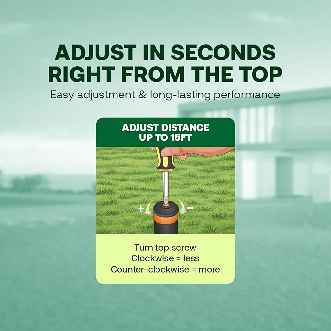 Rain Bird 1802QDSPRS Pressure Regulated 1800 Series Dual Spray 2 Inch Pop Up Sprinkler Head, 4 Pack -Water Efficient Lawn Sprinkler with 90 Degree Quarter Pattern, 1/2 Inch NPT, 15 Ft Spray Distance