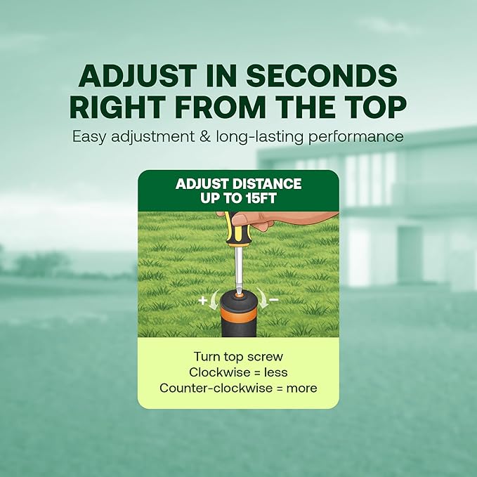Rain Bird 1804QDPRS Pressure Regulated 1800 Series Dual Spray 4 in Pop Up Sprinkler Head, 4 Pack -Water Efficient Lawn Sprinkler with 90 Degree Quarter Pattern, 1/2 in NPT, Up to 15 Ft Spray Distance
