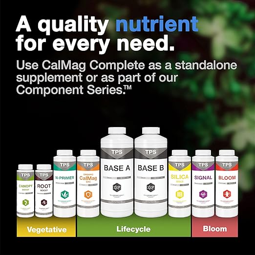 Cal-Mag Complete – Calcium Magnesium Supplement with Micronutrients to Correct Deficiencies in Soil & Hydroponics, 32 oz