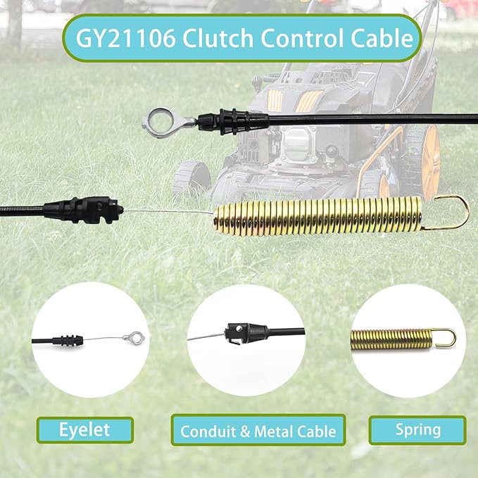 GY21106 GY20156 Control Cable, for John Deere 42" Deck L100, L108, L110, L111, L118, LA105, LA110, LA115, LA125, LA135, X100, X120 LA125 & X300 Series Riding Lawn Mower Tractor